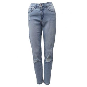 Fashionable One 5 One Women's Destruct Fray Denim